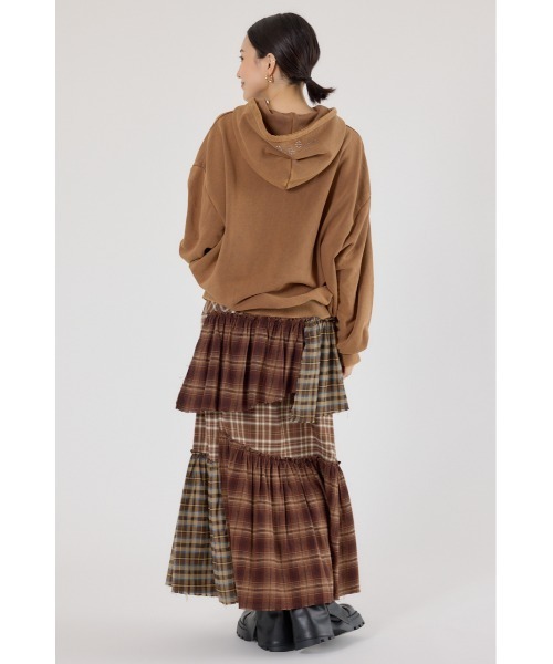 RODEO CROWNS WIDE BOWL(ロデオクラウンズワイドボウル)の「ランダムティアードチェックスカート(スカート・レディース・マルチ/ブラック系その他/ブラウン系その他・FREE)」の9枚目の写真