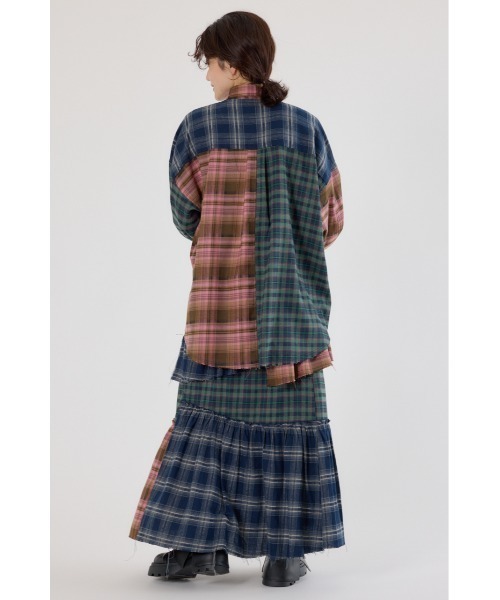 RODEO CROWNS WIDE BOWL(ロデオクラウンズワイドボウル)の「ランダムティアードチェックスカート(スカート・レディース・マルチ/ブラック系その他/ブラウン系その他・FREE)」の17枚目の写真