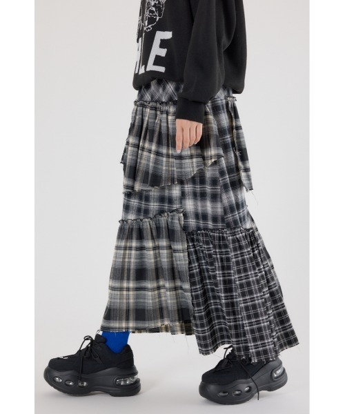 RODEO CROWNS WIDE BOWL(ロデオクラウンズワイドボウル)の「ランダムティアードチェックスカート(スカート・レディース・マルチ/ブラック系その他/ブラウン系その他・FREE)」の20枚目の写真