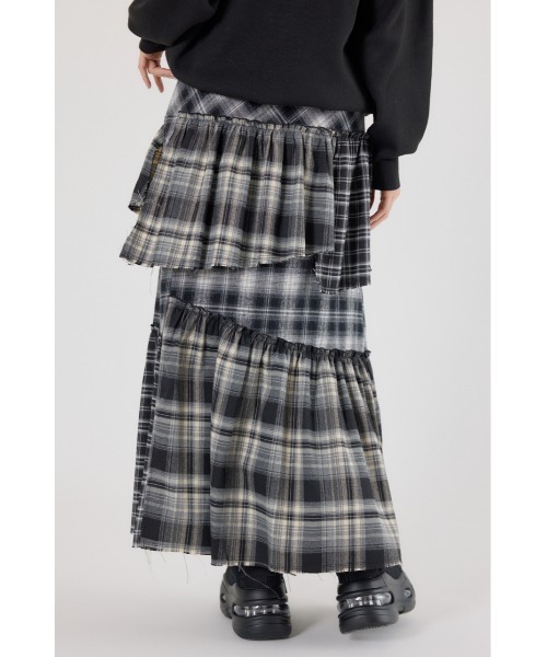RODEO CROWNS WIDE BOWL(ロデオクラウンズワイドボウル)の「ランダムティアードチェックスカート(スカート・レディース・マルチ/ブラック系その他/ブラウン系その他・FREE)」の21枚目の写真