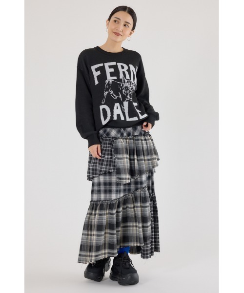 RODEO CROWNS WIDE BOWL(ロデオクラウンズワイドボウル)の「ランダムティアードチェックスカート(スカート・レディース・マルチ/ブラック系その他/ブラウン系その他・FREE)」の22枚目の写真