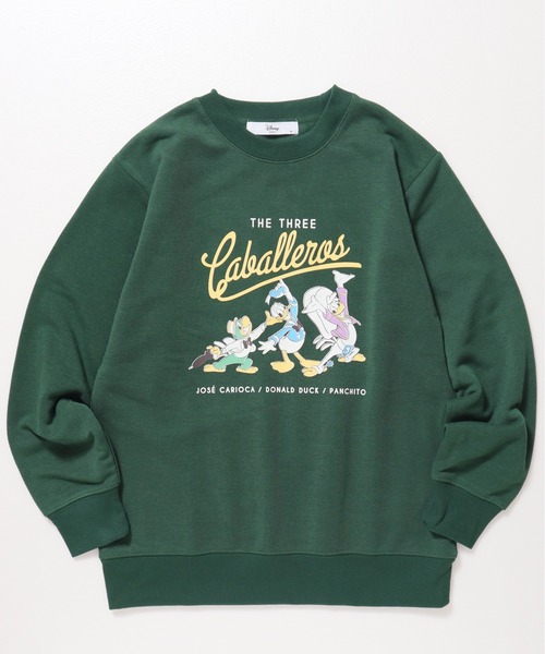 セール】【DISNEY/ディズニー】裏起毛プリントクルーネックトレーナー