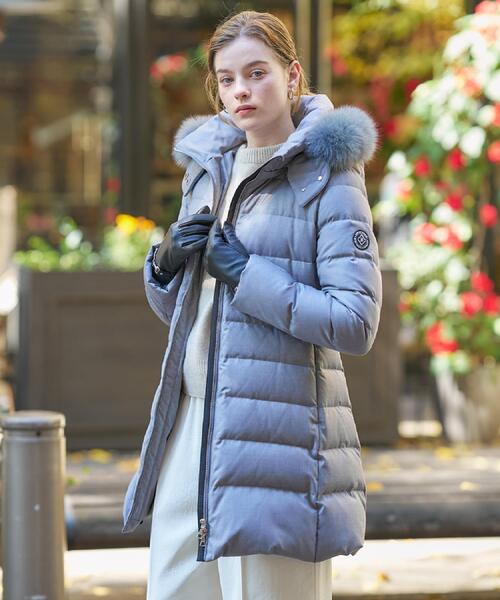 CLASSY.12月号掲載】ブルーFOXファー ホワイトグースダウン