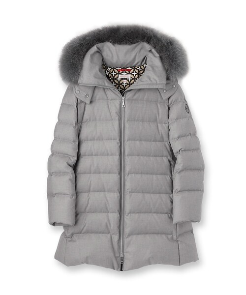 CLASSY.12月号掲載/フード＆ファー取り外し可】ブルーFOXファー