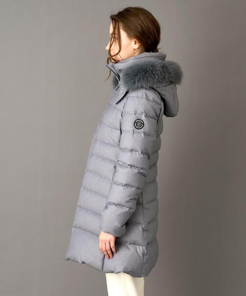 CLASSY.12月号掲載/フード＆ファー取り外し可】ブルーFOXファー