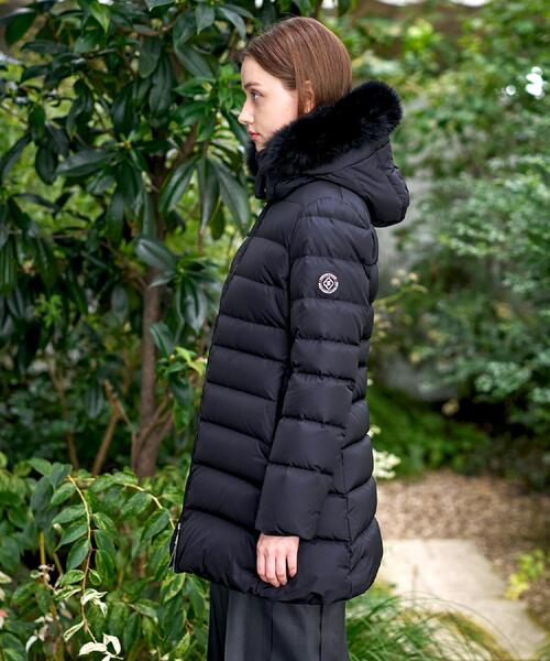 CLASSY.12月号掲載/フード＆ファー取り外し可】ブルーFOXファー