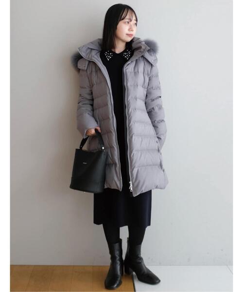 CLASSY.12月号掲載/フード＆ファー取り外し可】ブルーFOXファー