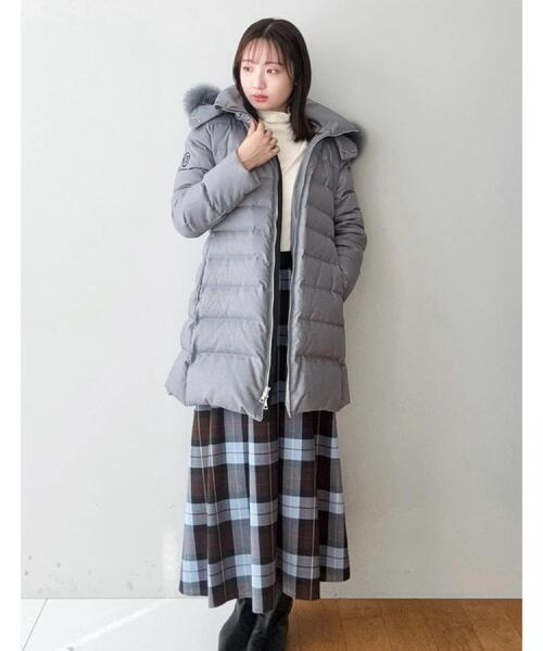 CLASSY.12月号掲載/フード＆ファー取り外し可】ブルーFOXファー