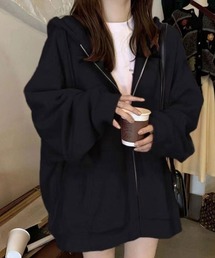 SallyLunn（サリーラン）の「ゆるシルエットジップパーカー（パーカー）」