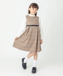 ever closet | チェック柄 レイヤード ワンピース(ワンピース)