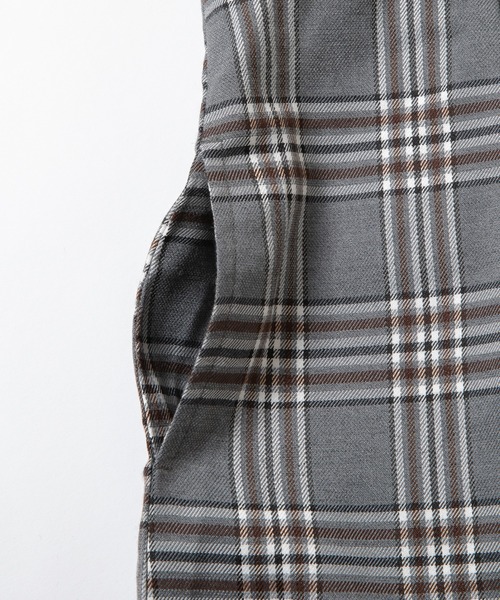 ever closet（エバークローゼット）の「チェック柄 レイヤード ワンピース（ワンピース・キッズ・グレー/ベージュ・90cm/100cm/110cm/120cm/130cm/140cm）」の20枚目の写真