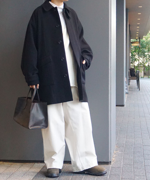 JOURNAL STANDARD LUXE（ジャーナルスタンダード　ラックス）の「パイルモッサ ハーフコート（その他アウター・レディース・ブラック/ベージュ・FREE）」の20枚目の写真