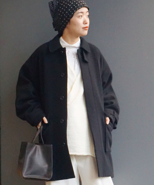 JOURNAL STANDARD LUXE（ジャーナルスタンダード　ラックス）の「パイルモッサ ハーフコート（その他アウター・レディース・ブラック/ベージュ・FREE）」の21枚目の写真