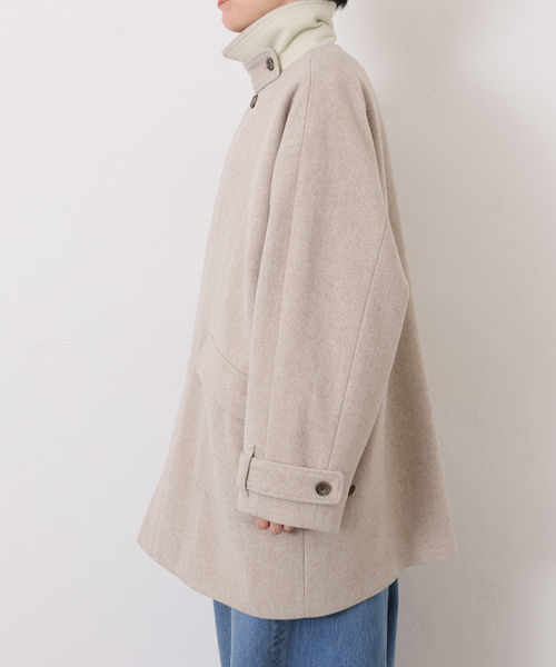 JOURNAL STANDARD LUXE（ジャーナルスタンダード　ラックス）の「パイルモッサ ハーフコート（その他アウター・レディース・ブラック/ベージュ・FREE）」の5枚目の写真