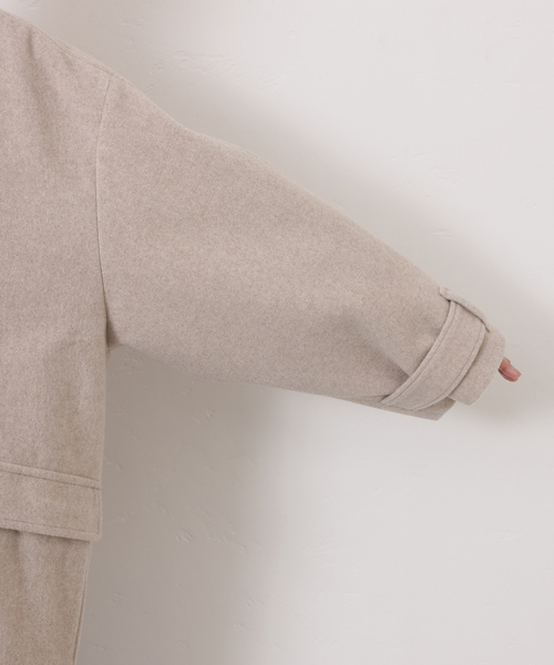 JOURNAL STANDARD LUXE（ジャーナルスタンダード　ラックス）の「パイルモッサ ハーフコート（その他アウター・レディース・ブラック/ベージュ・FREE）」の9枚目の写真