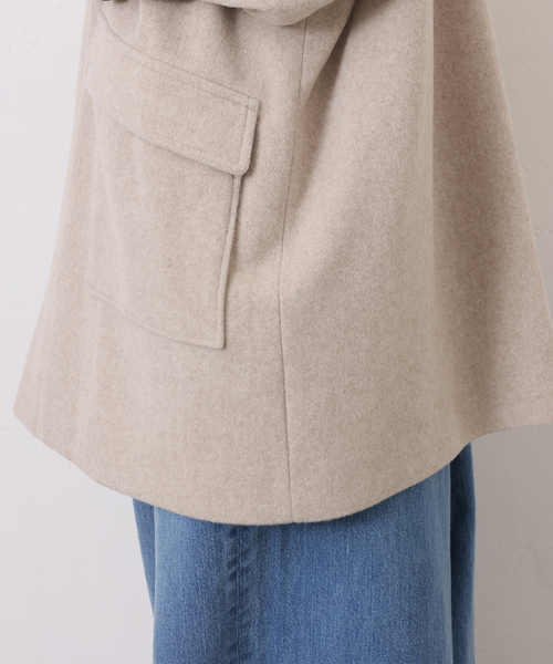 JOURNAL STANDARD LUXE（ジャーナルスタンダード　ラックス）の「パイルモッサ ハーフコート（その他アウター・レディース・ブラック/ベージュ・FREE）」の13枚目の写真