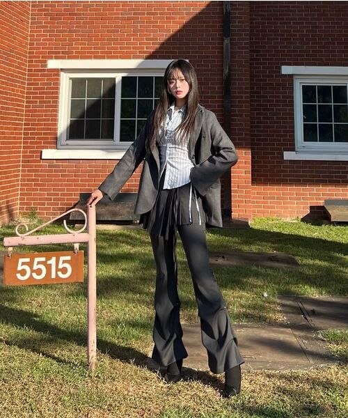 Midnight Move（ミッドナイトムーブ）の「ov jacket [black]（テーラードジャケット・レディース・その他・FREE）」の5枚目の写真