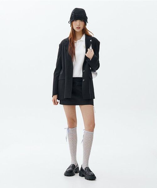 Midnight Move（ミッドナイトムーブ）の「ov jacket [black]（テーラードジャケット・レディース・その他・FREE）」の3枚目の写真