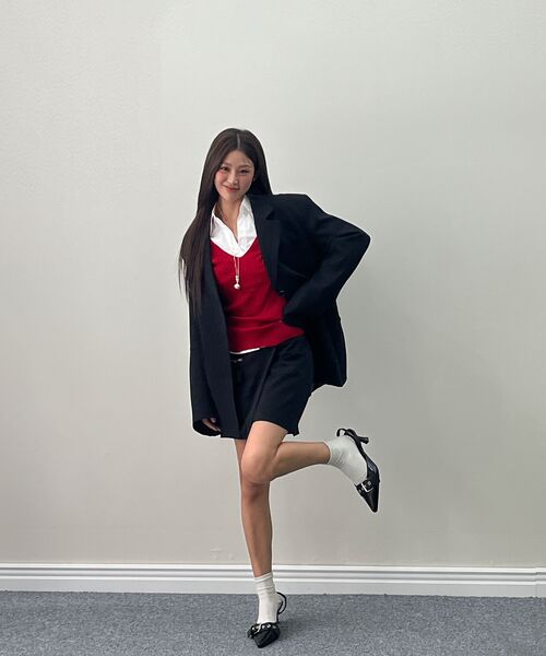 Midnight Move（ミッドナイトムーブ）の「ov jacket [black]（テーラードジャケット・レディース・その他・FREE）」の2枚目の写真