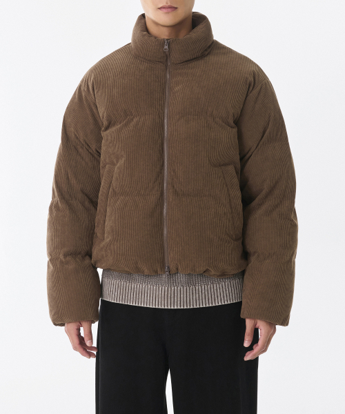 MUSINSA STANDARD（ムシンサスタンダード）の「デイリープファー コーデュロイ ショート パディングジャケット [バロックブラウン]（ダウンジャケット/コート・メンズ・その他・MEDIUM/LARGE/X-LARGE/XX-LARGE/SMALL）」の12枚目の写真