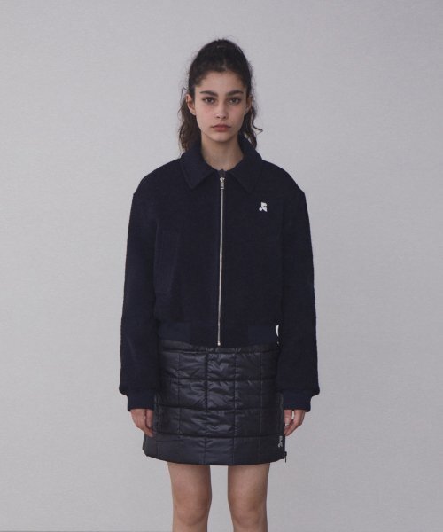 Rest&Recreation(レストアンドレクリエーション)の「RR COMMUNITY BOMBER JACKET_NAVY(ブルゾン・レディース・その他・SMALL/LARGE)」の1枚目の写真