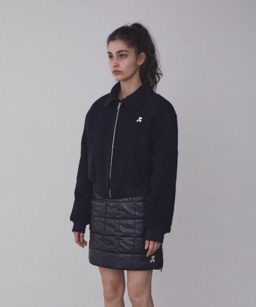 Rest&Recreation(レストアンドレクリエーション)の「RR COMMUNITY BOMBER JACKET_NAVY(ブルゾン・レディース・その他・SMALL/LARGE)」の2枚目の写真