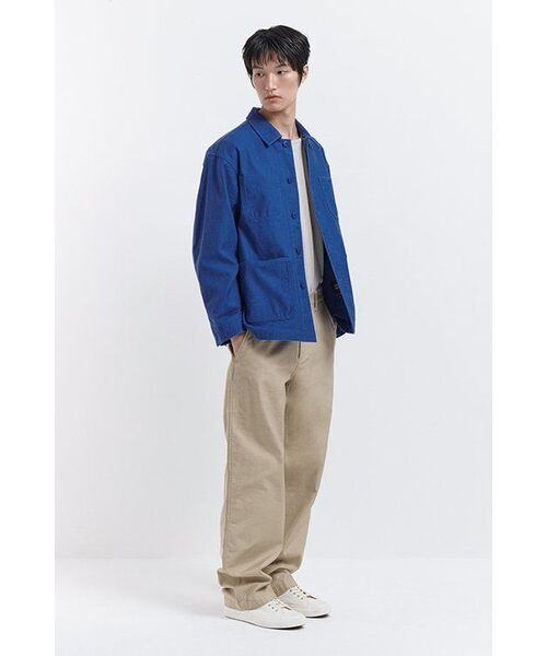 MUSINSA STANDARD（ムシンサスタンダード）の「ホワイトサテンワイドオフィサーパンツ[ライトベージュ]（その他パンツ・メンズ・その他・26/27/28/29/30/31/32/33/34/36/38/42）」の9枚目の写真