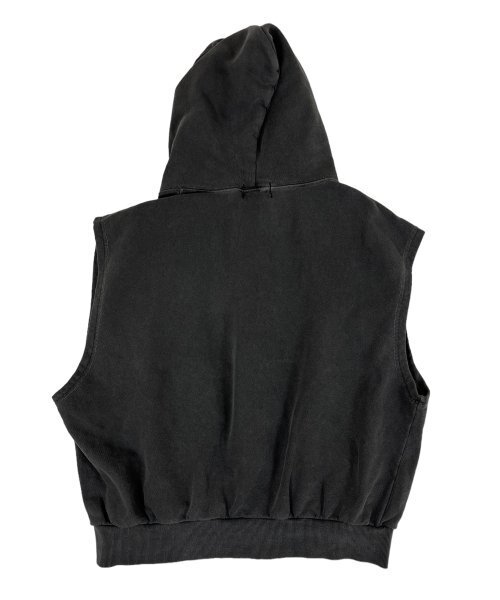 SK8ER ROCK(スケーターロック)の「Pigment Hood Zip-up Vest Stone Charcoal(ベスト・レディース・その他・FREE)」の2枚目の写真