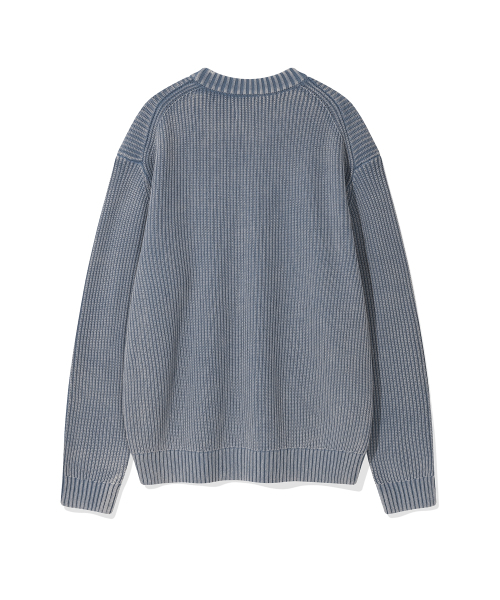 Wacky WiLLy（ワッキーウィリー）の「ピグメントプルオーバーニットブルー（ニット/セーター・レディース・その他・SMALL/MEDIUM/LARGE/X-LARGE）」の3枚目の写真