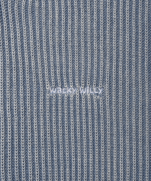Wacky WiLLy（ワッキーウィリー）の「ピグメントプルオーバーニットブルー（ニット/セーター・レディース・その他・SMALL/MEDIUM/LARGE/X-LARGE）」の5枚目の写真