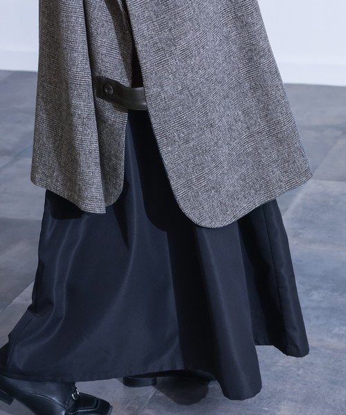 kOhAKU（コハク）の「『ストール付きオーバーサイズコート』（ステンカラーコート・レディース・グレー・FREE）」の16枚目の写真