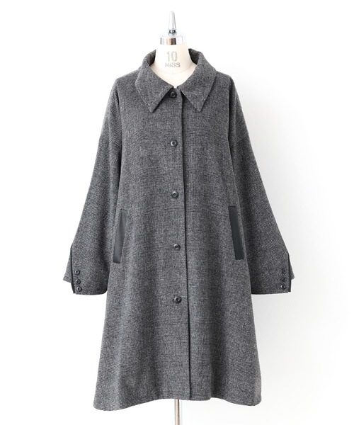 kOhAKU（コハク）の「『ストール付きオーバーサイズコート』（ステンカラーコート・レディース・グレー・FREE）」の18枚目の写真