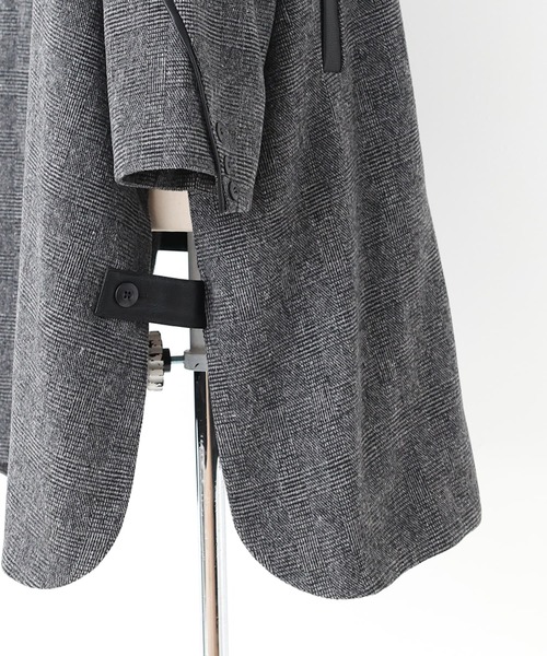 kOhAKU（コハク）の「『ストール付きオーバーサイズコート』（ステンカラーコート・レディース・グレー・FREE）」の12枚目の写真