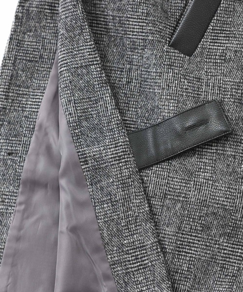 kOhAKU（コハク）の「『ストール付きオーバーサイズコート』（ステンカラーコート・レディース・グレー・FREE）」の13枚目の写真