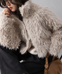 SpRay（スプレイ）の「MIXシープファージップブルゾン（ブルゾン）」