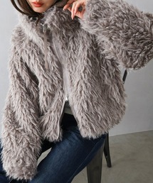 SpRay | MIXシープファージップブルゾン(ブルゾン)