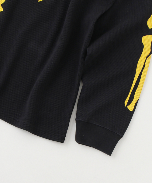 VANSON（ヴァンソン）の「VANSON / ヴァンソン Thermal LS-T（Tシャツ/カットソー・メンズ・ブラック/ホワイト・MEDIUM/LARGE/X-LARGE）」の4枚目の写真