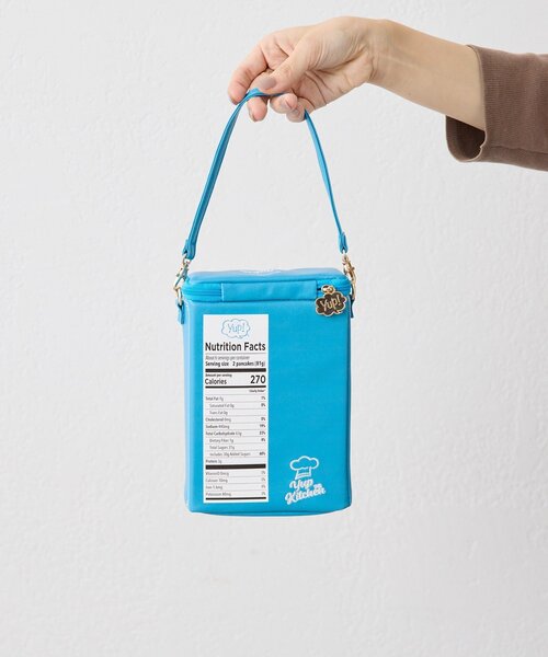 ear PAPILLONNER(イアパピヨネ)の「《別注》【yup!(ヤップ)】PANCAKE BAG/パンケーキボックスバッグ(ハンドバッグ・レディース・ブルー系その他・FREE)」の4枚目の写真