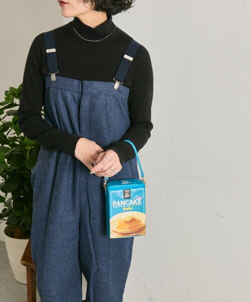 ear PAPILLONNER(イアパピヨネ)の「《別注》【yup!(ヤップ)】PANCAKE BAG/パンケーキボックスバッグ(ハンドバッグ・レディース・ブルー系その他・FREE)」の14枚目の写真