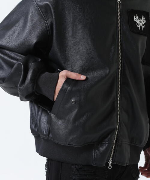 FR(13)NDS（フレンズ）の「FR(13)NDS/フレンズ/パッチ付きMA-1（MA-1・メンズ・ブラック・F）」の2枚目の写真