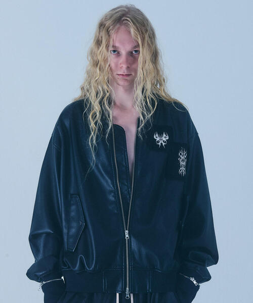 FR(13)NDS（フレンズ）の「FR(13)NDS/フレンズ/パッチ付きMA-1（MA-1・メンズ・ブラック・F）」の7枚目の写真