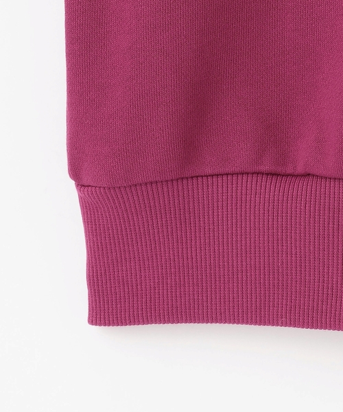 X-girl Stages(エックスガールステージス)の「スターレースアップスウェットワンピース(ワンピース・キッズ・マジェンタ/チャコール・140cm/120cm/130cm/90cm/100cm/110cm)」の9枚目の写真