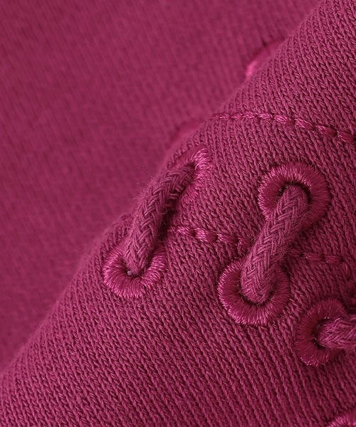 X-girl Stages(エックスガールステージス)の「スターレースアップスウェットワンピース(ワンピース・キッズ・マジェンタ/チャコール・140cm/120cm/130cm/90cm/100cm/110cm)」の11枚目の写真