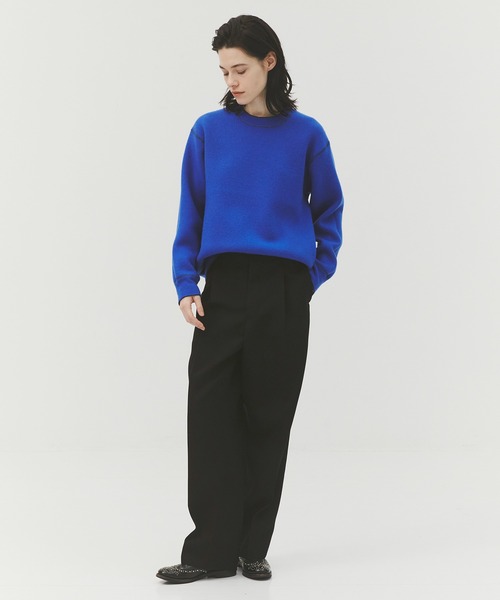 CASHMERE CASHMERE(カシミヤカシミヤ)の「【CASHMERE CASHMERE/カシミヤカシミヤ】CASHMERE REVERSIBLE PULLOVER/カシミヤリバーシブルプルオーバー/ニット(ニット/セーター・レディース・ダークグリーン/チャコールグレー/ブラック/ダークネイビー/モカ・40)」の19枚目の写真