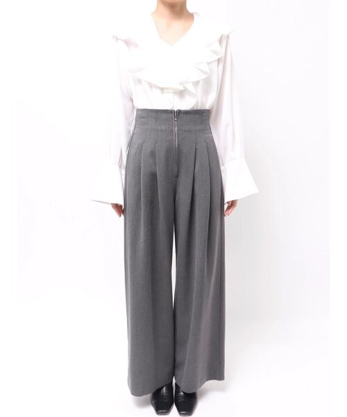 LAGUNAMOON（ラグナムーン）の「2タックワイドパンツ（その他パンツ・レディース・モカ/グレー・SMALL/MEDIUM）」の13枚目の写真