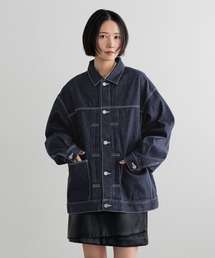 LOWRYS FARM（ローリーズファーム）の「【LFM(U)】DENIMタックジャケット　 606930（デニムジャケット）」