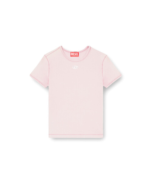DIESEL(ディーゼル)の「ウィメンズ 半袖トップ T-UNCUTIESLONG-OD(Tシャツ/カットソー・レディース・ホワイト/ピンク/ブラック・MEDIUM/SMALL/X-LARGE/LARGE)」の18枚目の写真