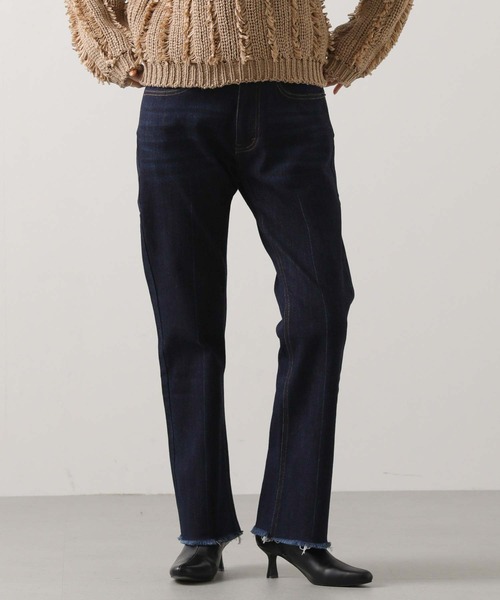 margaux（マルゴー）の「ストレッチフレアデニム（デニムパンツ・レディース・ネイビー系・0/1）」の11枚目の写真