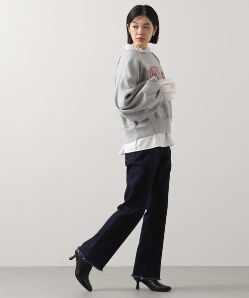 margaux（マルゴー）の「ストレッチフレアデニム（デニムパンツ・レディース・ネイビー系・0/1）」の16枚目の写真