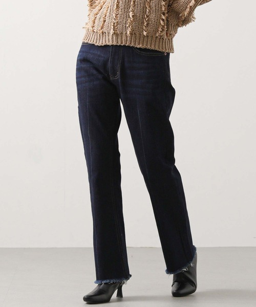 margaux（マルゴー）の「ストレッチフレアデニム（デニムパンツ・レディース・ネイビー系・0/1）」の12枚目の写真